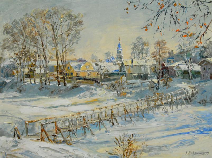 ELENA DUBNIKOVA * WINTER * Oil on Canvas 39x51