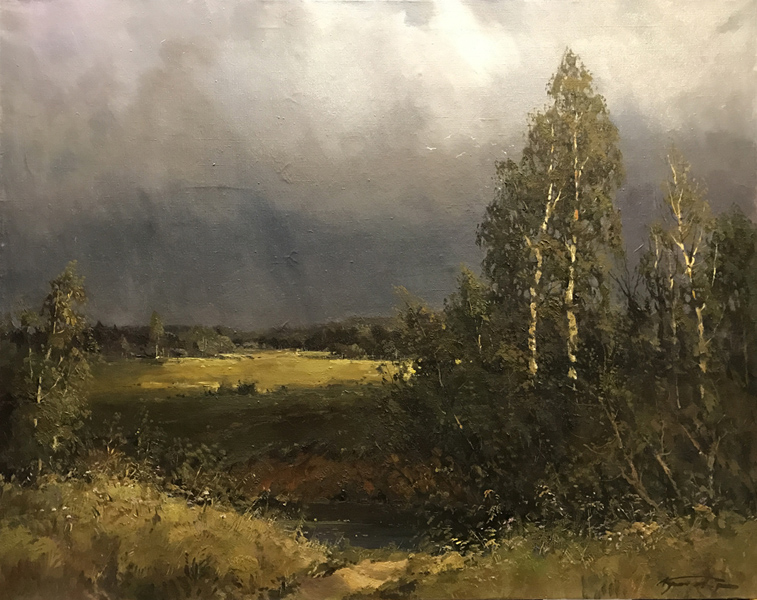 ALEXANDER KREMER * BEFORE STORM * Oil on Canvas 75x95