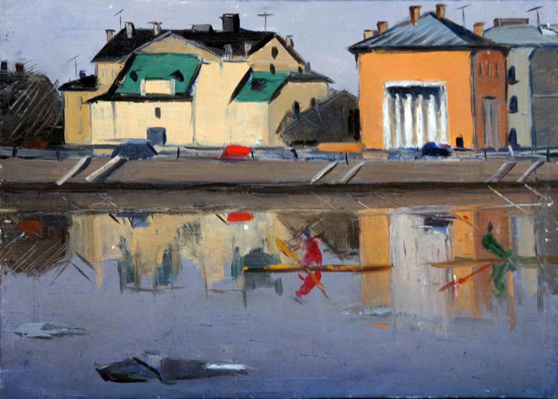 ARSENY SEMENOV * NEVA * Oil on Canvas 57x80